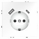Розетка с заземлением и со шторкой и 2хUSB type A и C, без рамки Voltum S70 VLS040502