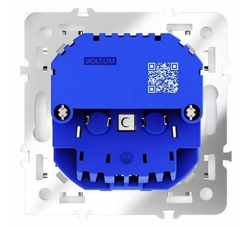 Розетка с заземлением и со шторкой и 2хUSB type A и C, без рамки Voltum S70 VLS040502