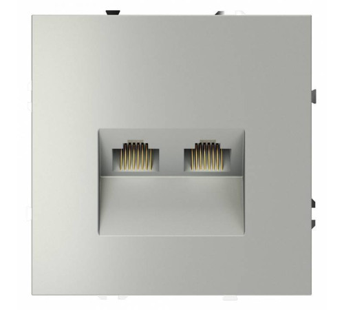 Розетка двойная Ethernet RJ-45 без рамки Voltum S70 VLS060205