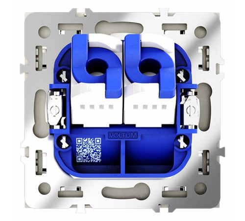 Розетка двойная Ethernet RJ-45 без рамки Voltum S70 VLS060205