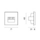Розетка акустическая без рамки Voltum S70 VLS060302