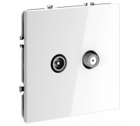 ТВ-розетка и SAT-розетка оконечная без рамки Voltum S70 VLS060401