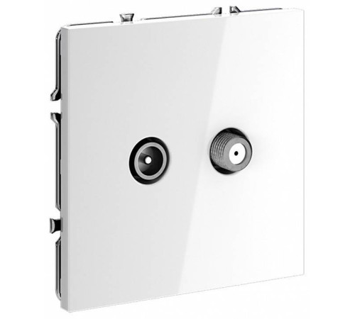 ТВ-розетка и SAT-розетка оконечная без рамки Voltum S70 VLS060401