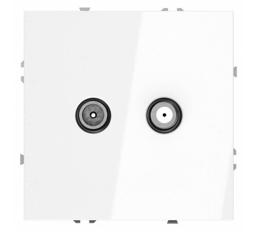 ТВ-розетка и SAT-розетка оконечная без рамки Voltum S70 VLS060401