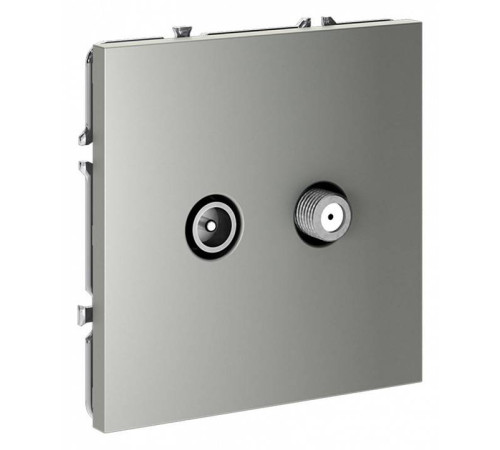 ТВ-розетка и SAT-розетка оконечная без рамки Voltum S70 VLS060405