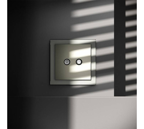 ТВ-розетка и SAT-розетка оконечная без рамки Voltum S70 VLS060405