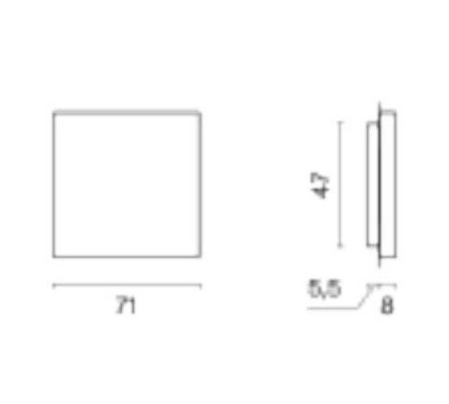 Заглушка для поста, без рамки Voltum S70 VLS080101