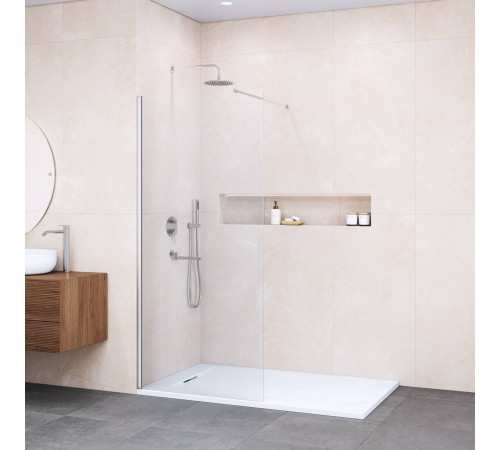 Душевая перегородка RGW WA-002 1100x1950 мм хром прозрачное стекло 35100211-11