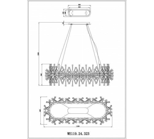 Подвесная люстра Wertmark Floriane WE119.24.323