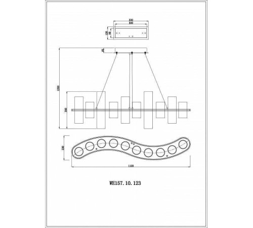 Подвесная люстра Wertmark Paula WE157.10.123