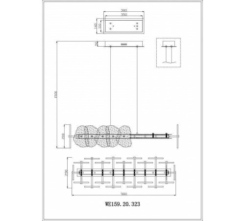 Подвесной светильник Wertmark Nicola WE159.20.323