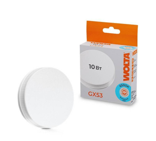Лампа светодиодная Wolta GX53 10Вт 6500K 25W75R10GX53