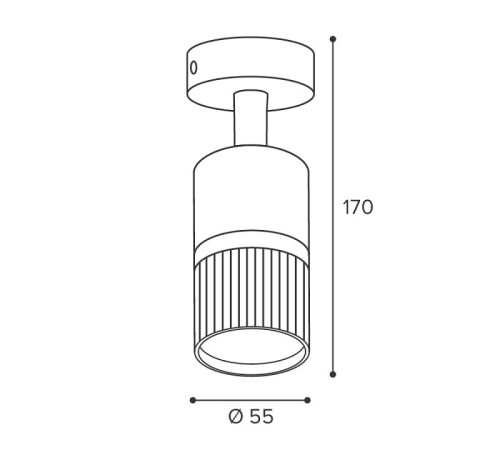 Накладной светильник Wolta DUO WSL-GU10/19BG-1