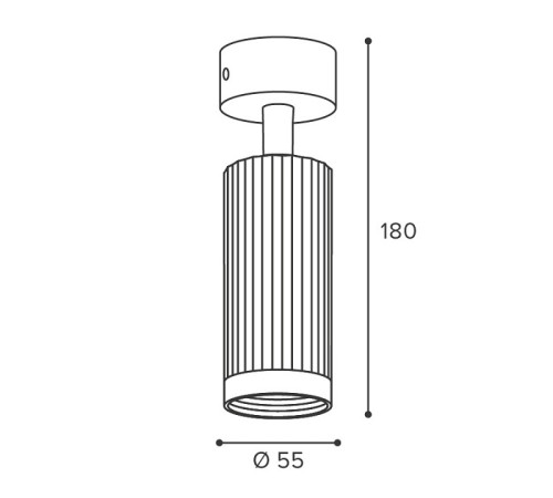Накладной светильник Wolta LUXOR WSL-GU10/19SG-1