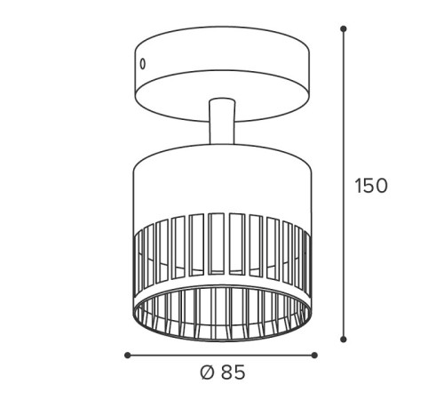 Накладной светильник Wolta PORTA WSL-GX53/19B-1