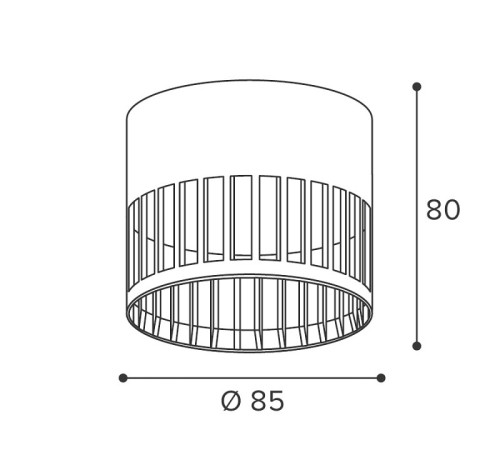 Накладной светильник Wolta PORTA WSL-GX53/19B
