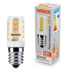 Лампа светодиодная Wolta  E14 5Вт 4000K WSTD-JCD-5W4KE14-C