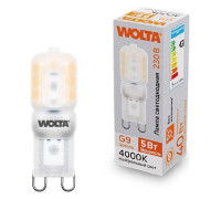 Лампа светодиодная Wolta  G9 5Вт 4000K WSTD-JCD-5W4KG9-P