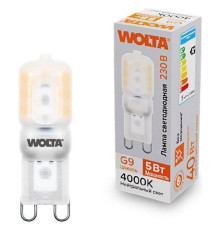 Лампа светодиодная Wolta  G9 5Вт 4000K WSTD-JCD-5W4KG9-P