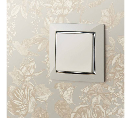 Выключатель проходной одноклавишный без рамки Werkel слоновая кость W1112003