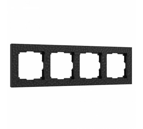 Рамка на 4 поста Werkel Hammer W0042408 (черный)