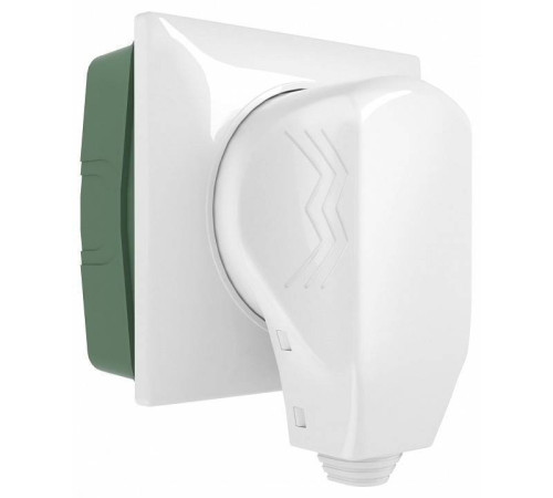 Розетка силовая для электроплиты с вилкой Werkel белый W1189201