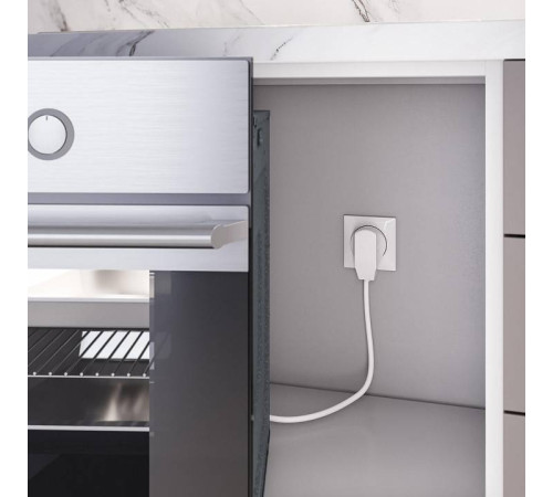 Розетка силовая для электроплиты с вилкой Werkel белый W1189201