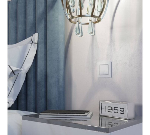 Выключатель сенсорый одноклавишный с подсветкой, без рамки Werkel белый W4510001