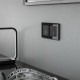 Выключатель двухклавишный с подсветкой без рамки Werkel черный W4520008