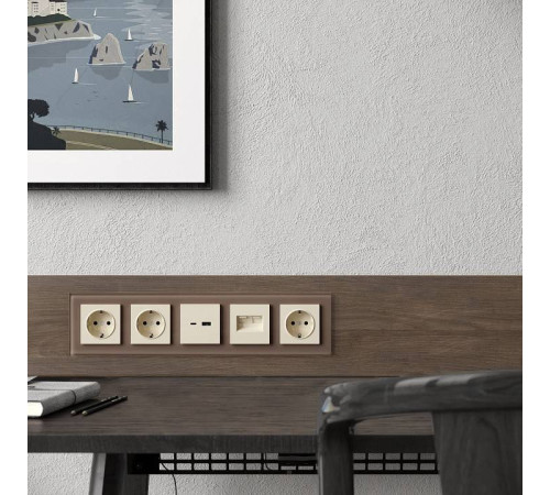 Рамка на 5 постов Werkel Favorit латте W0051142