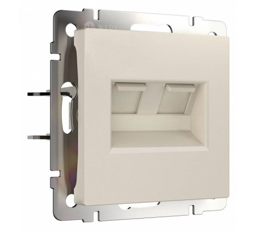 Розетка Ethernet RJ-45 без рамки Werkel Айвори матовый W1181162