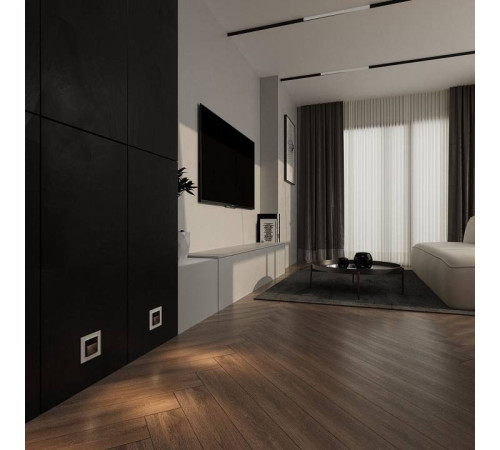 Заглушка для поста с подсветкой, без рамки Werkel черный матовый W1154608