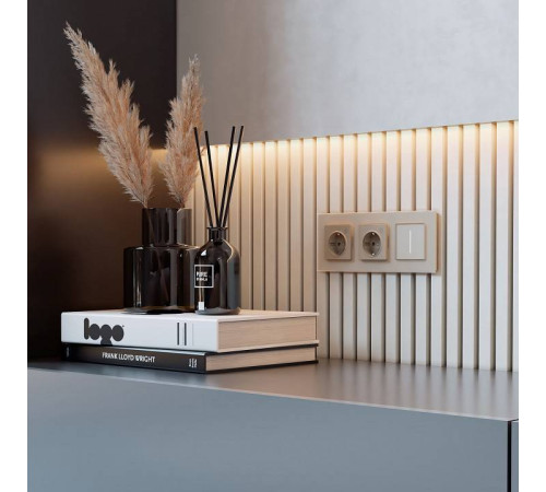 Диммер сенсорный с подсветкой и функцией Wi-Fi, без рамки Werkel шампань W3443111