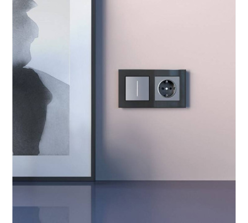 Диммер сенсорный с подсветкой и функцией Wi-Fi, без рамки Werkel серебряные W3443106