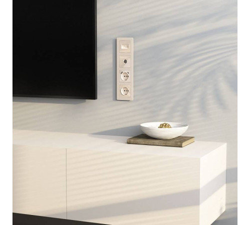 ТВ-розетка без рамки Werkel Айвори акрил W1183043