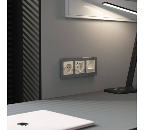 Накладка для розетки Ethernet RJ-45 Werkel Айвори акрил W1191143