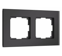 Рамка на 2 поста Werkel Senso черный soft-touch W0023108