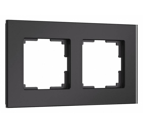 Рамка на 2 поста Werkel Senso черный soft-touch W0023108
