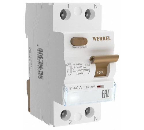 Устройство защитного отключения 1P Werkel W812P404