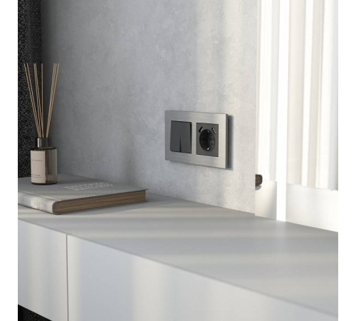 Рамка на 2 поста Werkel AluMax алюминий a066327