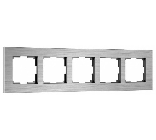 Рамка на 5 постов Werkel AluMax алюминий W0053506