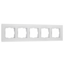 Рамка на 5 постов Werkel Senso белый soft-touch W0053101