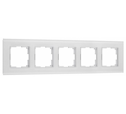 Рамка на 5 постов Werkel Senso белый soft-touch W0053101