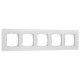 Рамка на 5 постов Werkel Senso белый soft-touch W0053101