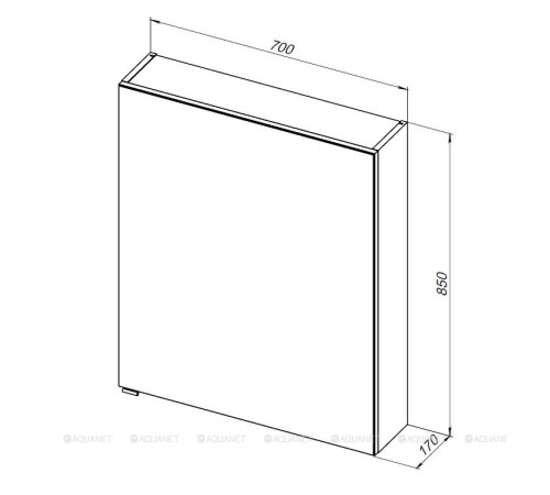 Зеркало Aquanet Алвита new 70 белый матовый 00303893