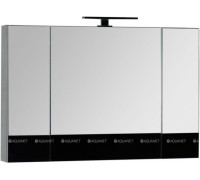 Шкаф-зеркало Aquanet Верона 100 черный (камерино) 00175386