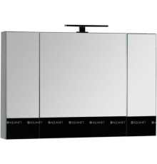 Шкаф-зеркало Aquanet Верона 100 черный (камерино) 00175386