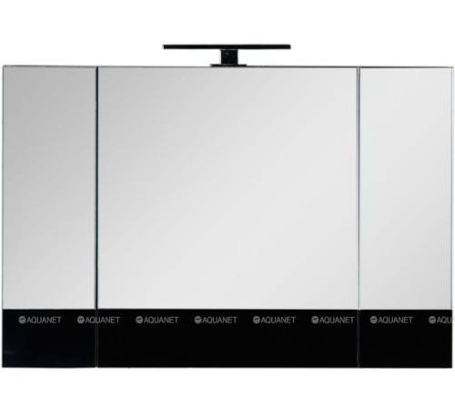 Шкаф-зеркало Aquanet Верона 100 черный (камерино) 00175386