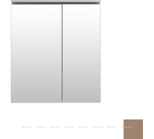 Зеркальный шкаф De Aqua Алюминиум 70 медь 00261765