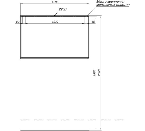 Зеркало Allen Brau REALITY 120 серебро браш 1.32021.02